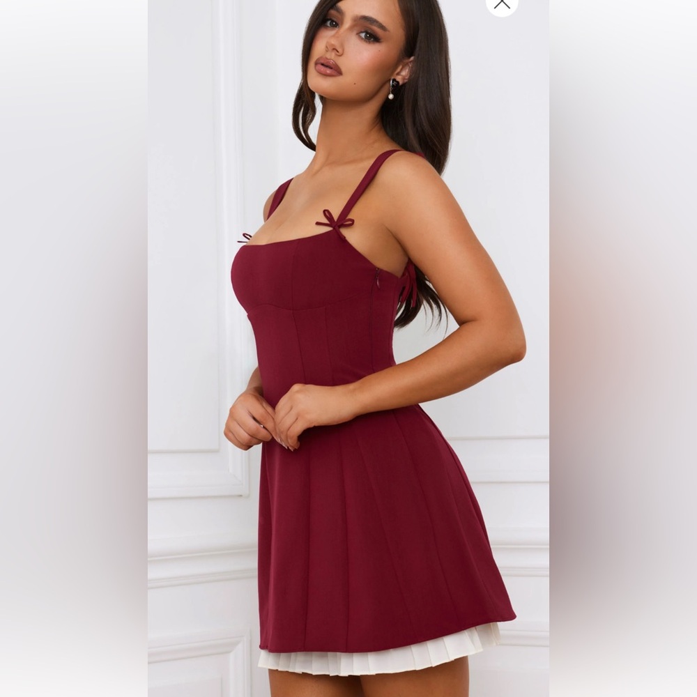 Oh Polly Red Dress with Bows